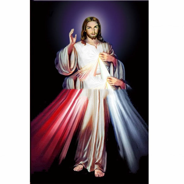 Mosaïque Diamant Brodée – Image de Jésus-Christ