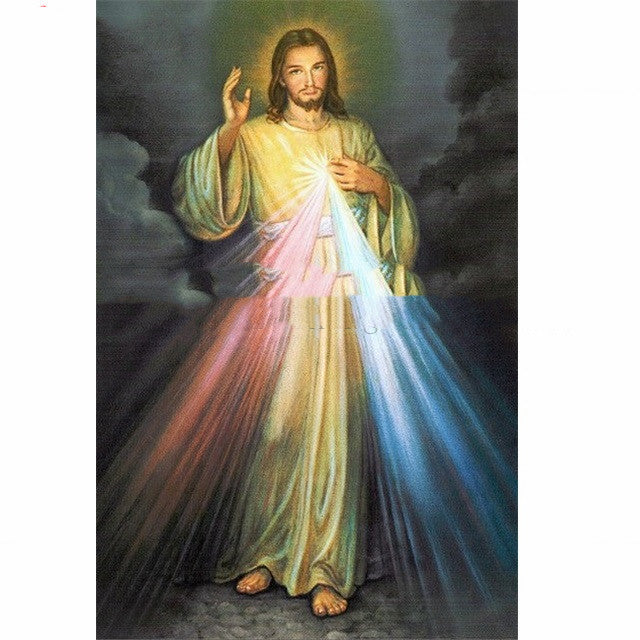 Mosaïque Diamant Brodée – Image de Jésus-Christ