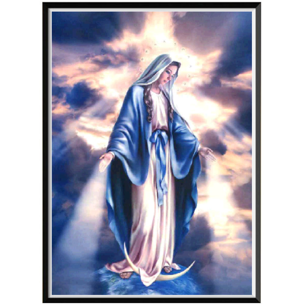 Broderie Diamant Ronde – Mère et Enfant