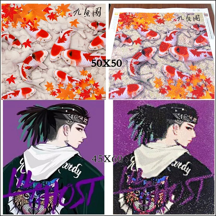 5DIcône du Christ en peinture diamant (Diamond Painting)