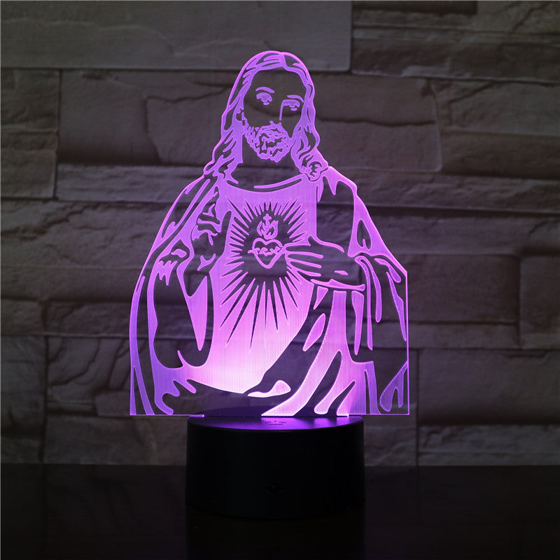 Lampe de Table Chrétienne Lumineuse – Jésus-Christ
