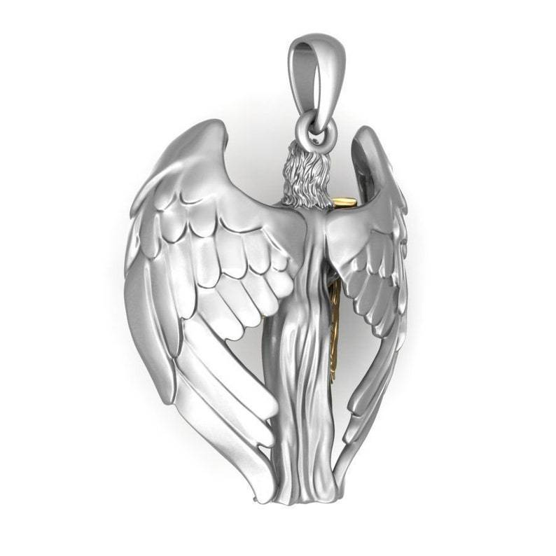 Collier Homme Vintage – Jésus aux Ailes de la Rédemption