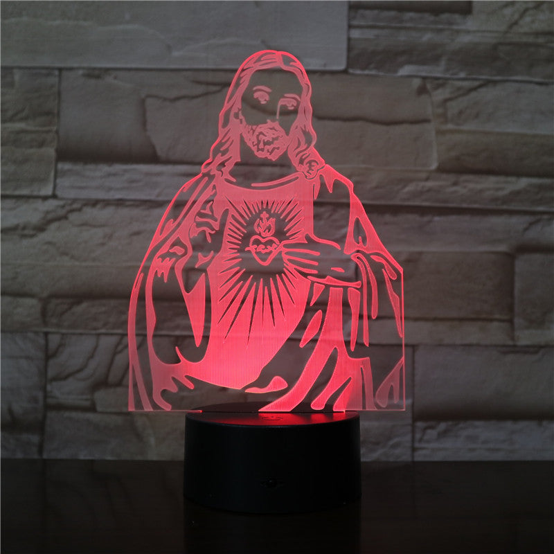 Lampe de Table Chrétienne Lumineuse – Jésus-Christ