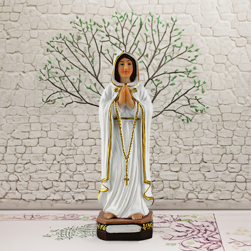 Figurines Religieuses en Résine – Vierge Marie & Naissance de Jésus