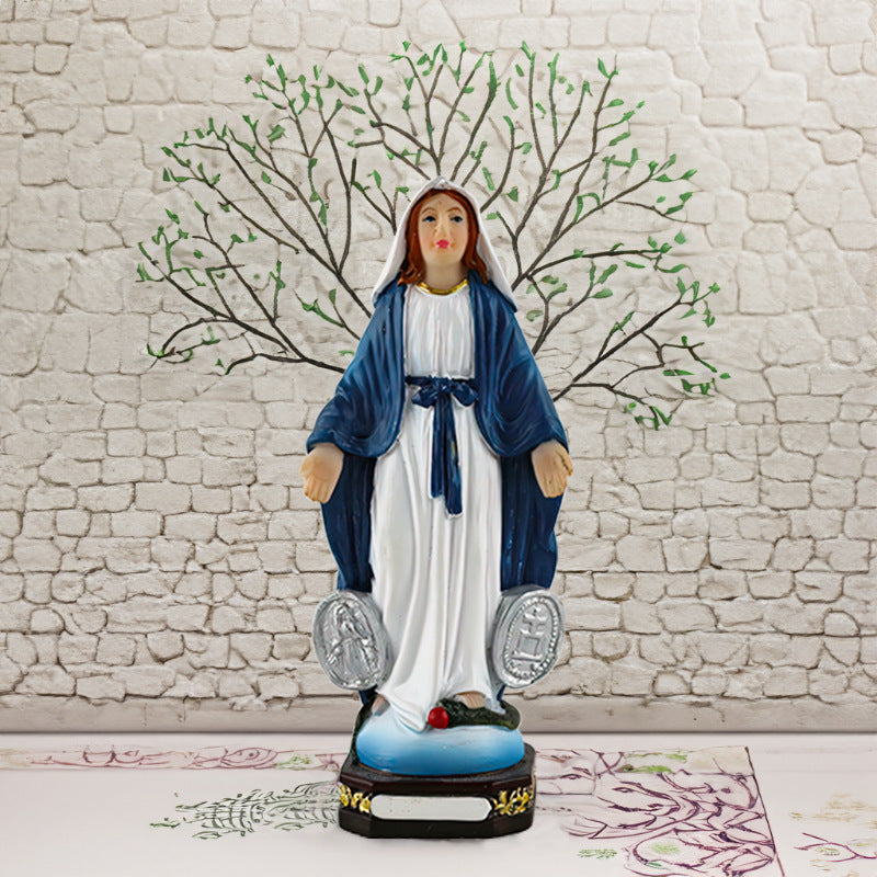 Figurines Religieuses en Résine – Vierge Marie & Naissance de Jésus