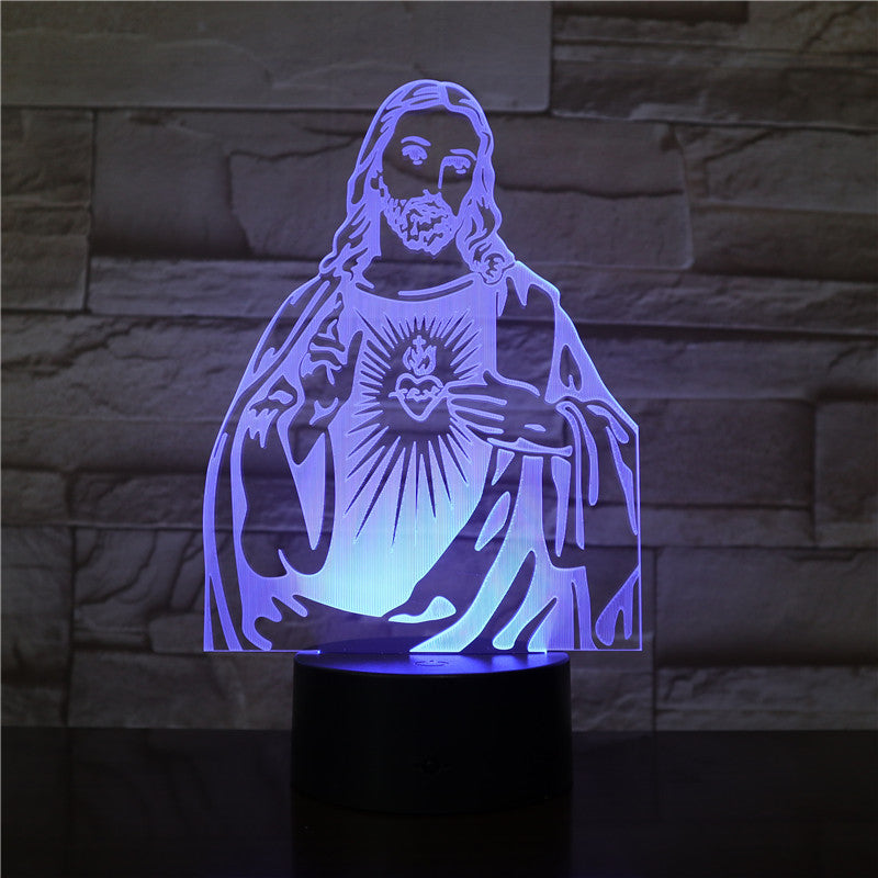 Lampe de Table Chrétienne Lumineuse – Jésus-Christ