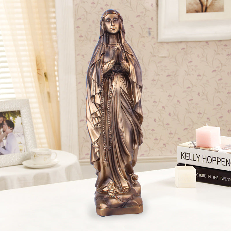 Ornement en Résine – Série Jésus Bronze Créatif