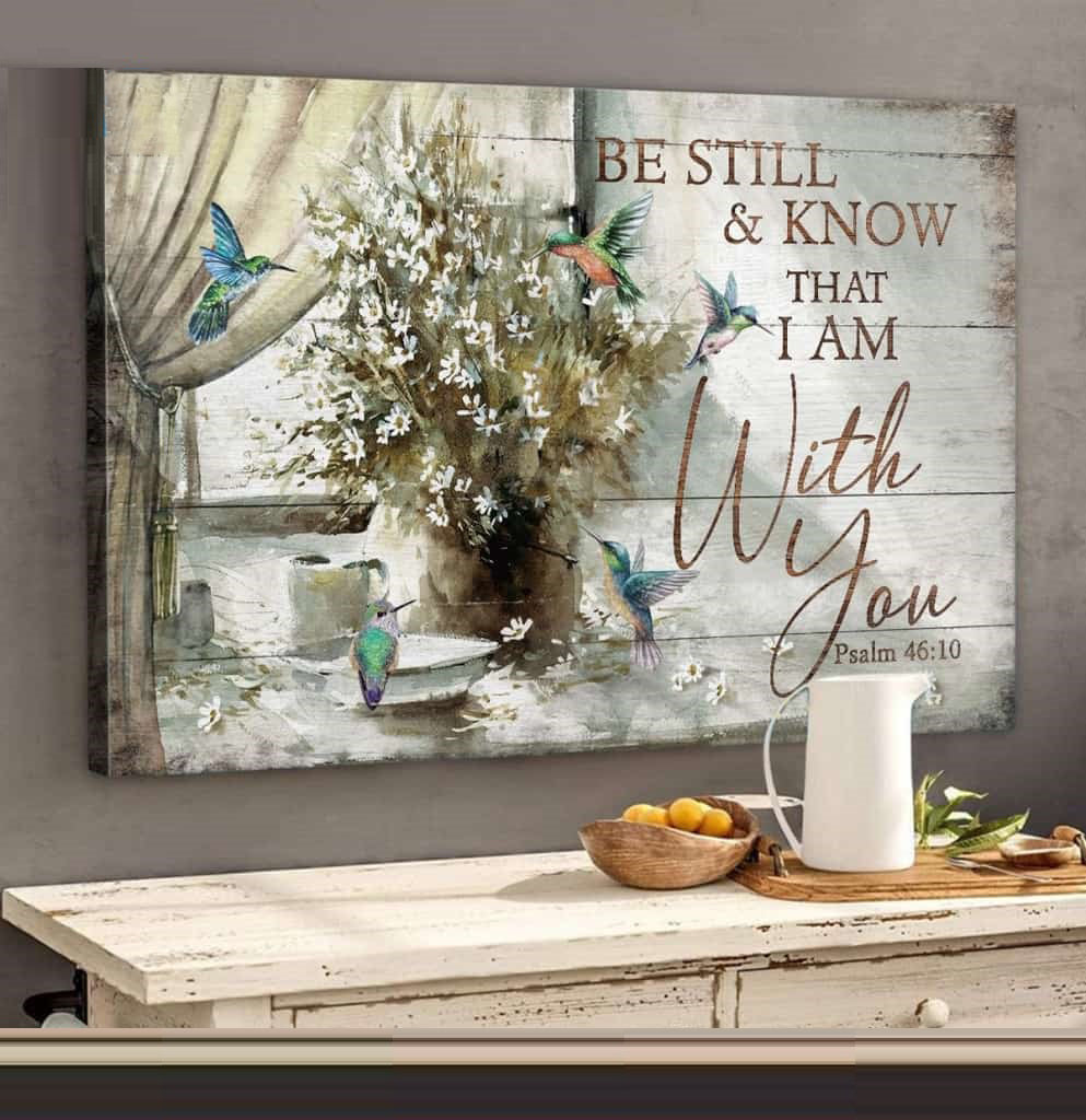 Affiche sur Toile – Jésus-Christ & Colibri « I’m With You »