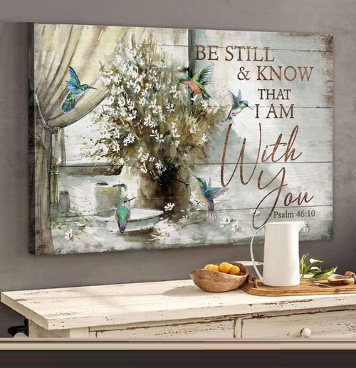 Affiche sur Toile – Jésus-Christ & Colibri « I’m With You »
