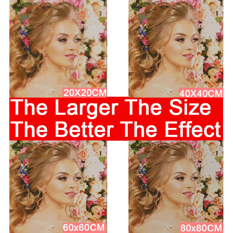 Mosaïque Diamant Religieuse – Jésus-Christ (Strass Carrés)