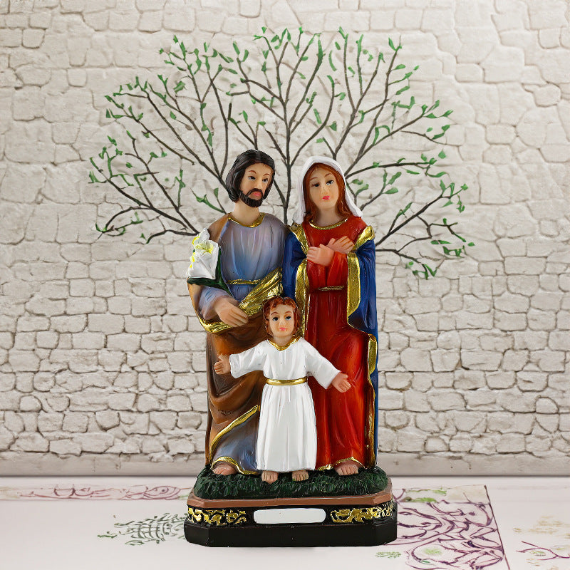 Figurines Religieuses en Résine – Vierge Marie & Naissance de Jésus