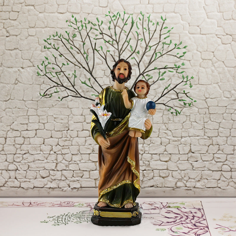 Figurines Religieuses en Résine – Vierge Marie & Naissance de Jésus
