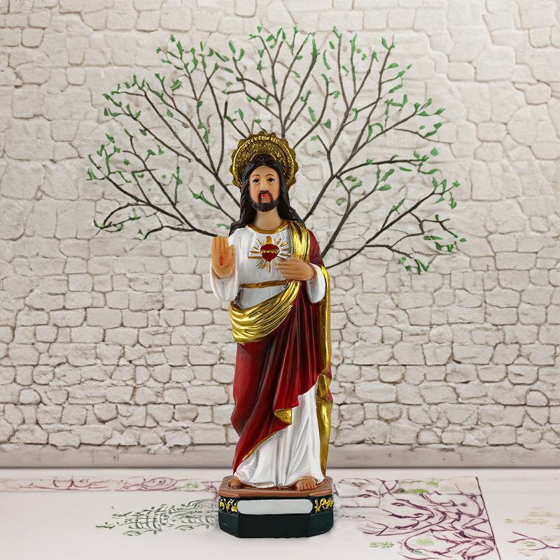 Figurines Religieuses en Résine – Vierge Marie & Naissance de Jésus